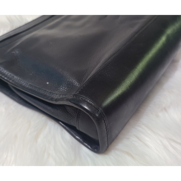 Vintage TUMI Black Leather Zippered Business Clutch - Picture 4 of 16